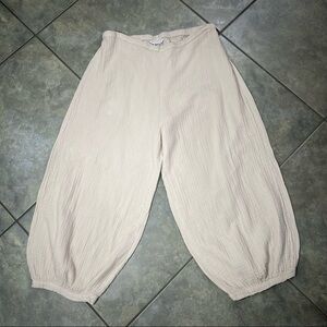 Bryn Walker Cotton High Rise Balloon Cropped Pants